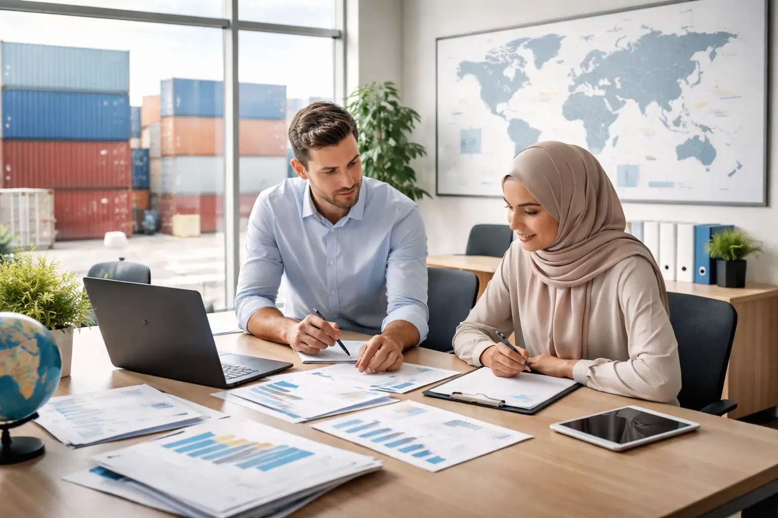 نقدم خدمات استيراد وتصدير الأغذية بجودة عالية وموثوقية عالمية