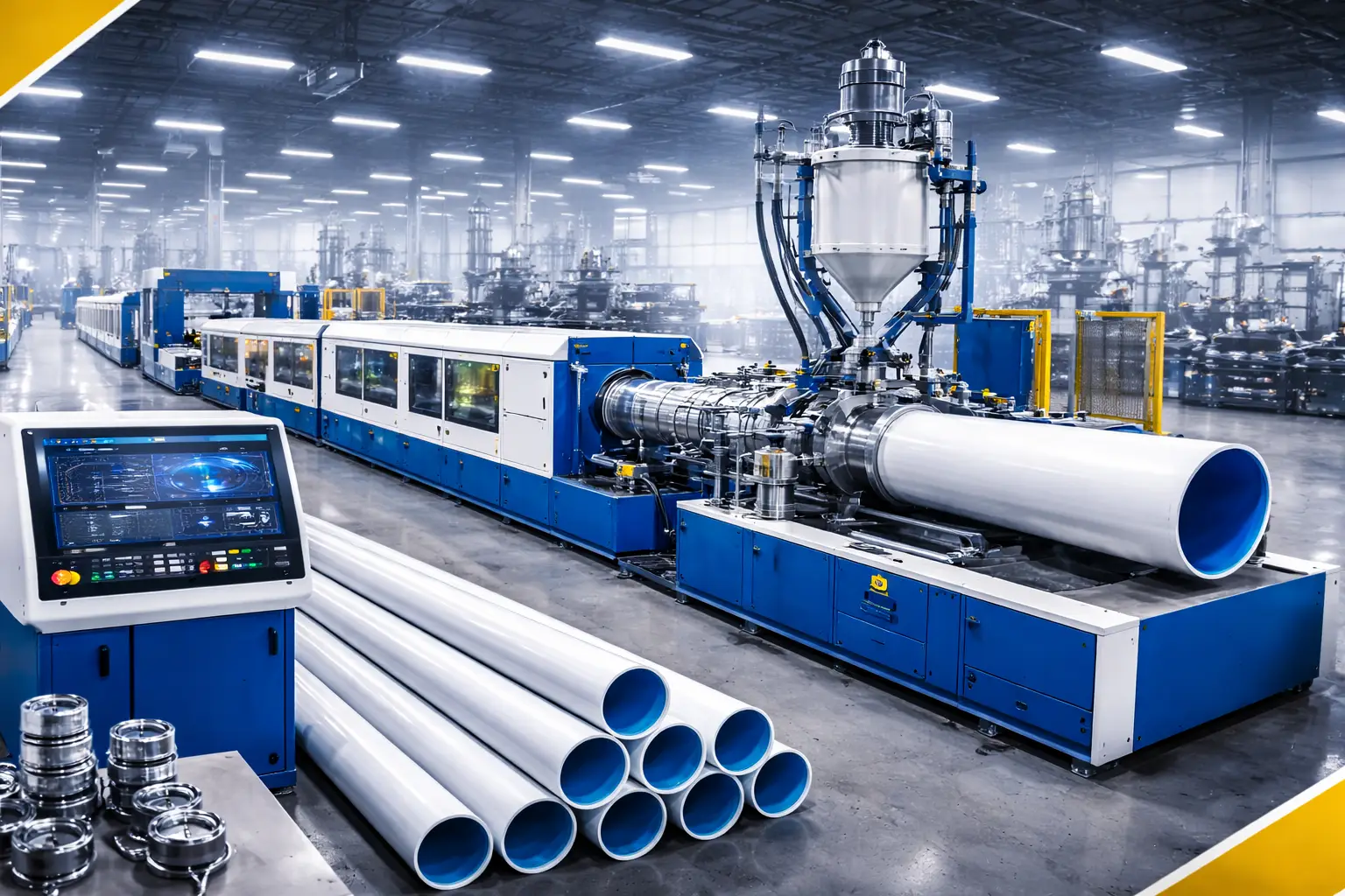 خط إنتاج الأنابيب البلاستيكية