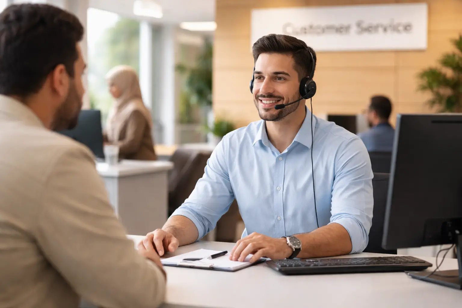 نحن هنا لخدمتك