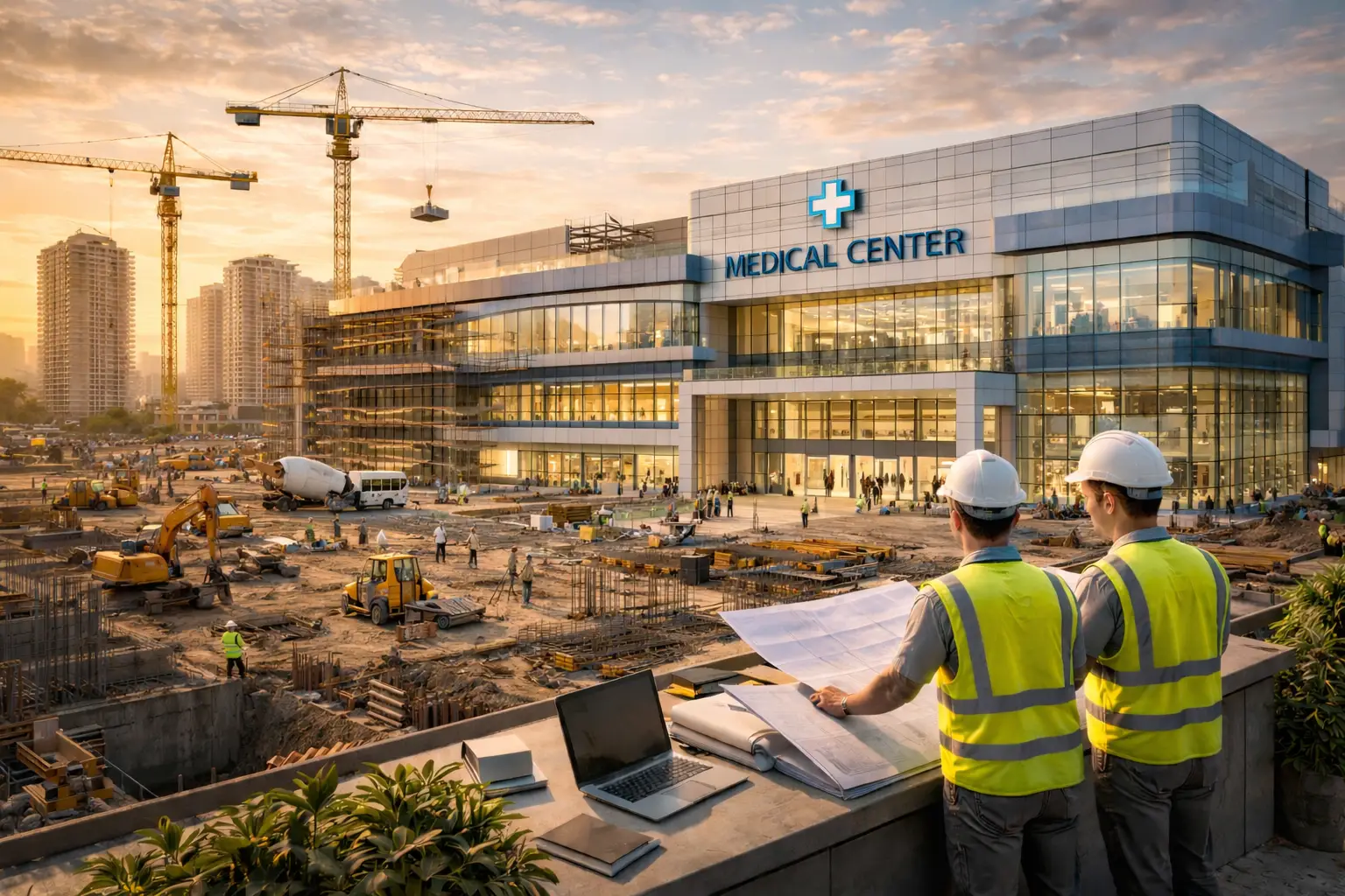 إنشاء مركز طبي متقدم