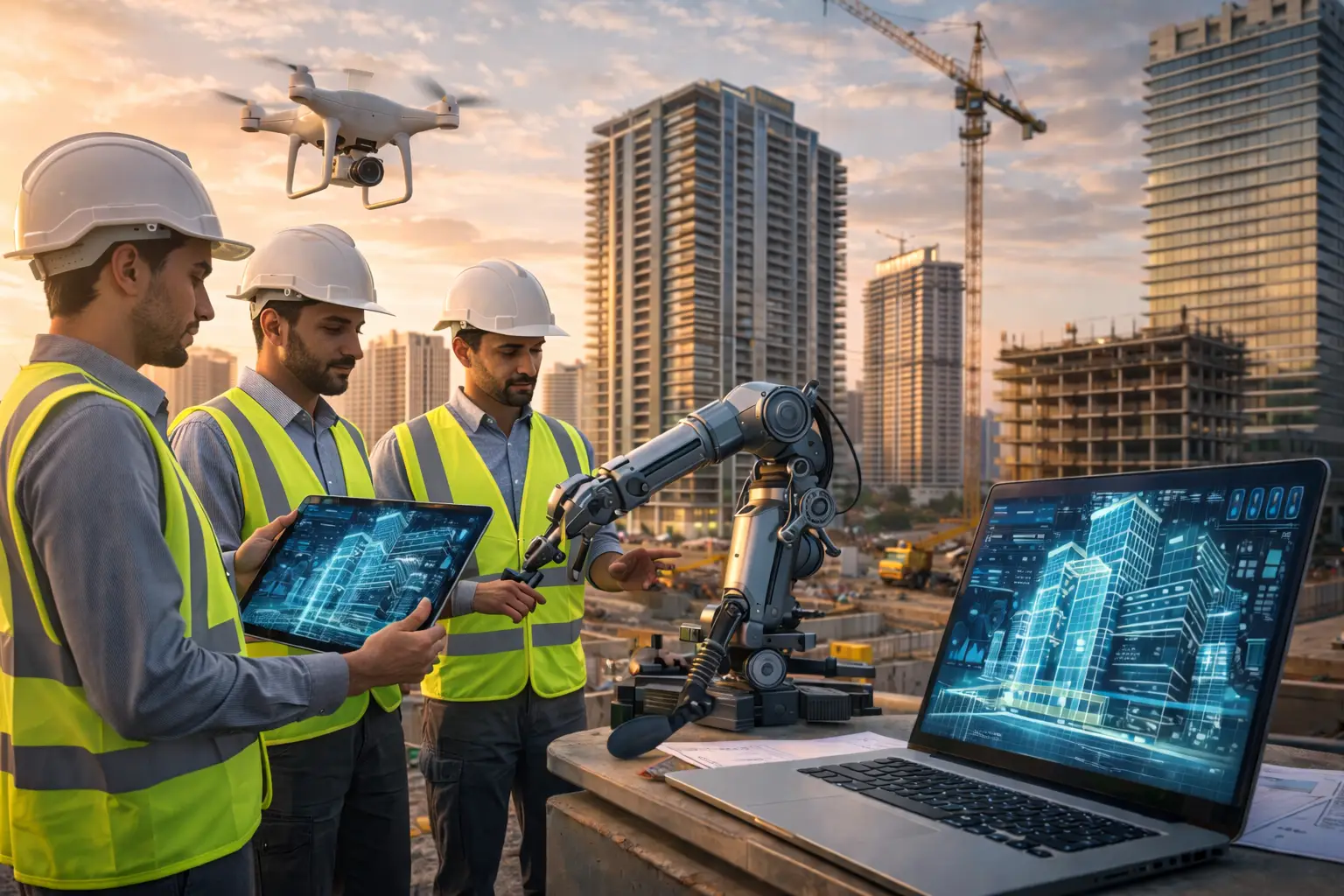 تقنيات البناء المتقدمة في شركات المقاولات