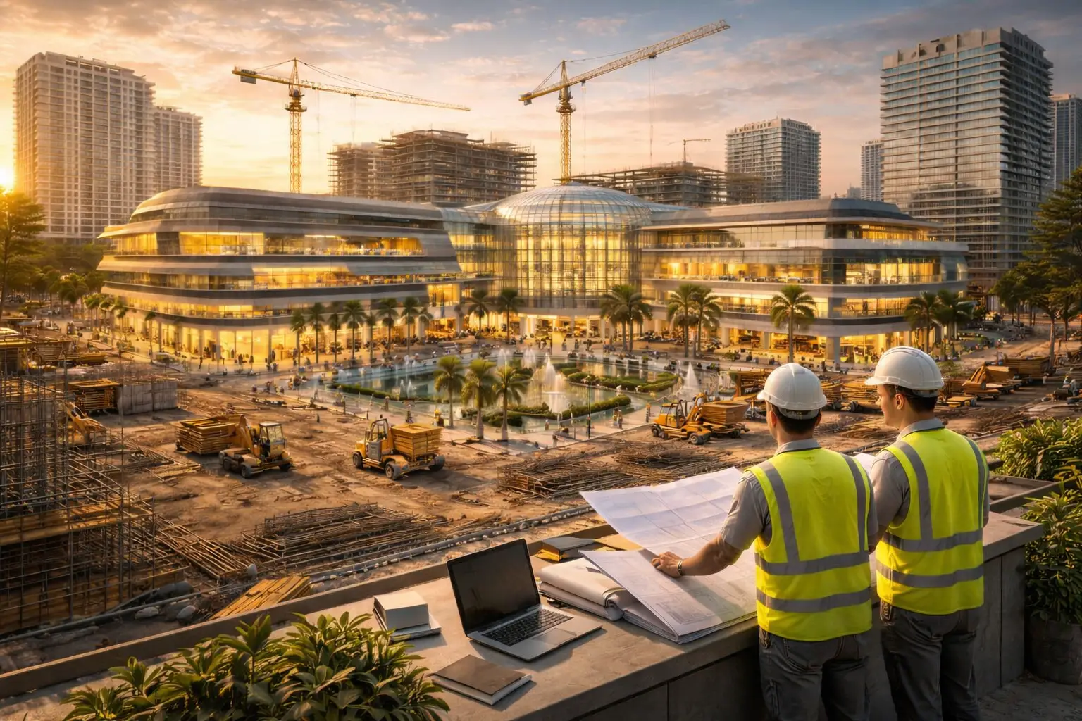 تطوير مجمع تجاري متكامل