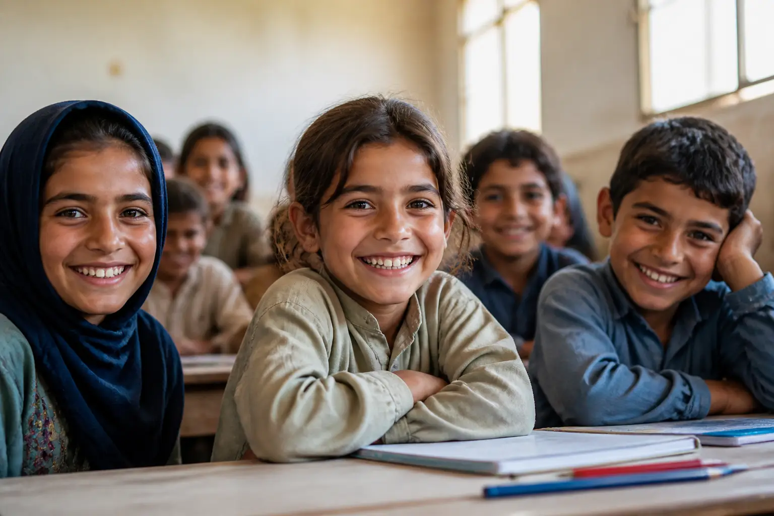 ابتسامة المدرسة