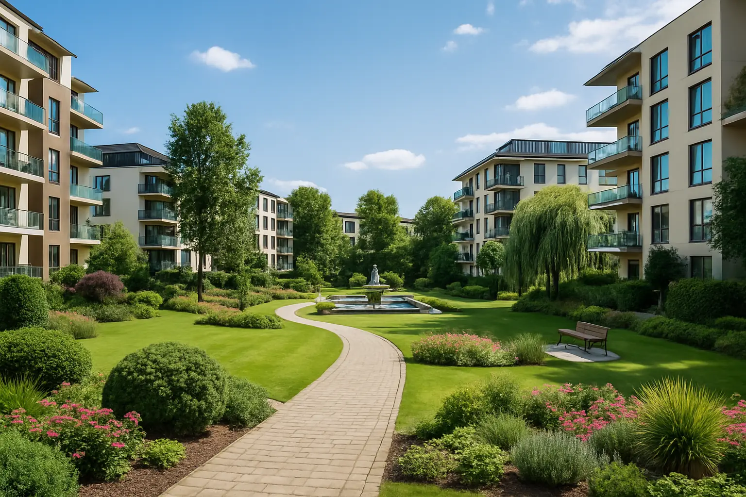 خدمات تنسيق الحدائق للمشاريع التجارية